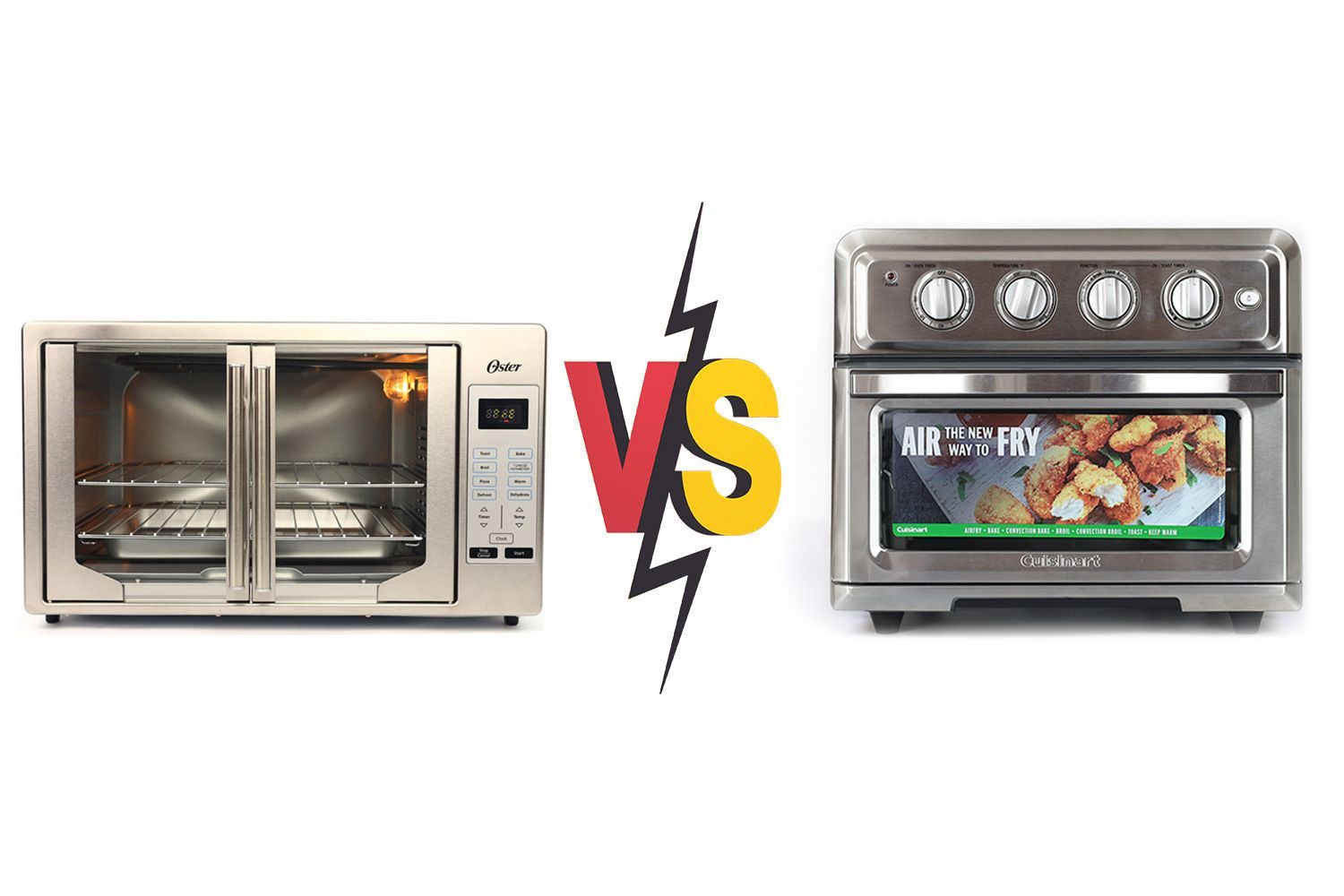 Oster French Door vs Cuisinart TOA 60 Air Fryer Toaster Oven