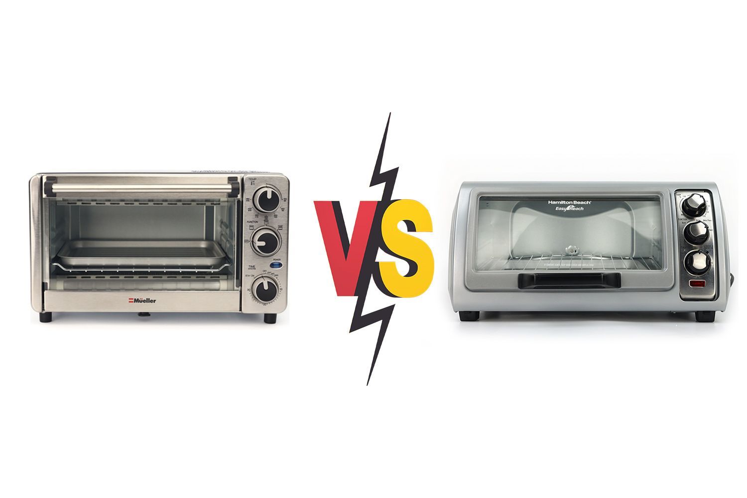 Mueller 4 Slice vs Hamilton Beach 31127D 6 Slice Toaster Oven