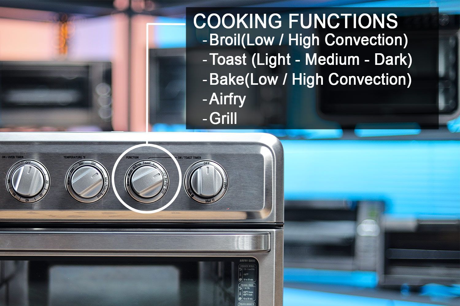 Cuisinart TOA-70 Cooking Functions