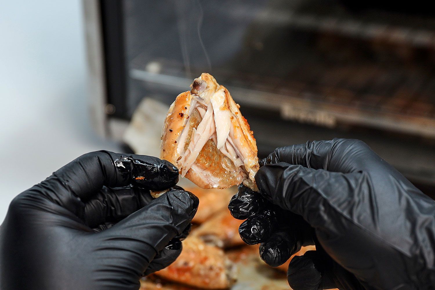 Breville Mini BOV450XL Doneness Roasted Chicken Wings