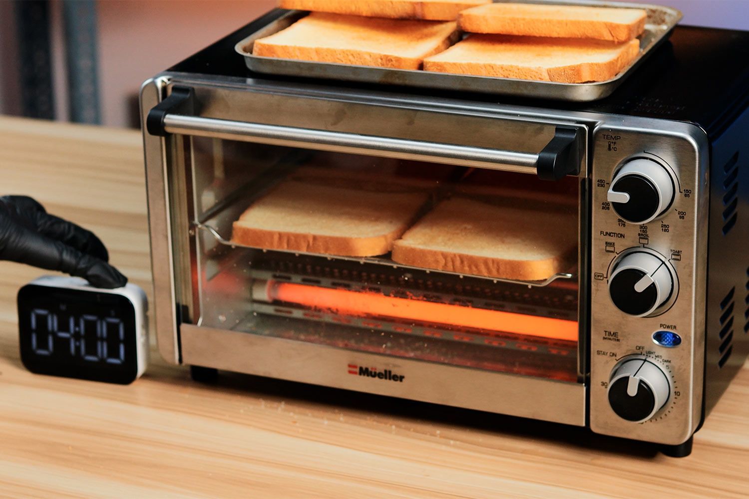 Mueller MT-175 Small Toaster Oven Toast Test