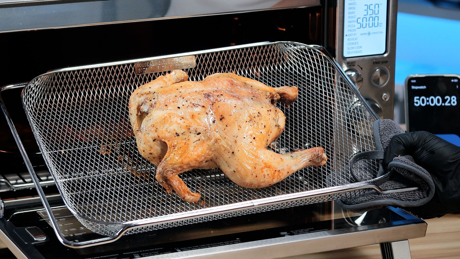 Breville BOV900BSS Smart Oven Air Fryer Pro Chicken Test Result