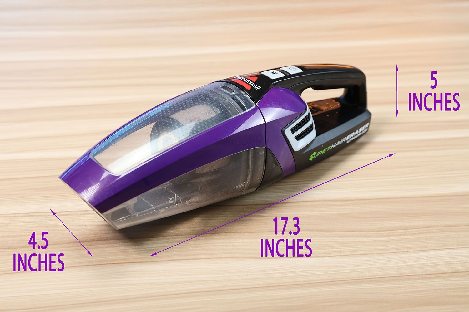 Bissell Pet Hair Eraser Handheld Vacuum Dimensions
