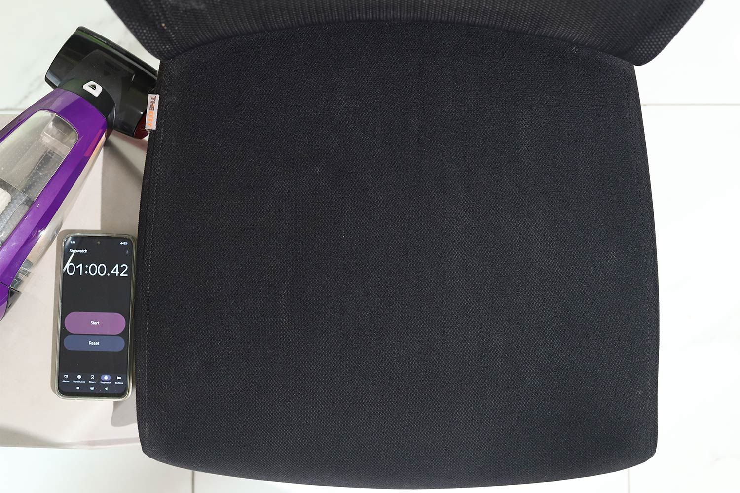 Bissell Pet Handheld Vacuum Cleaners Fabric Chair Cleaning Test