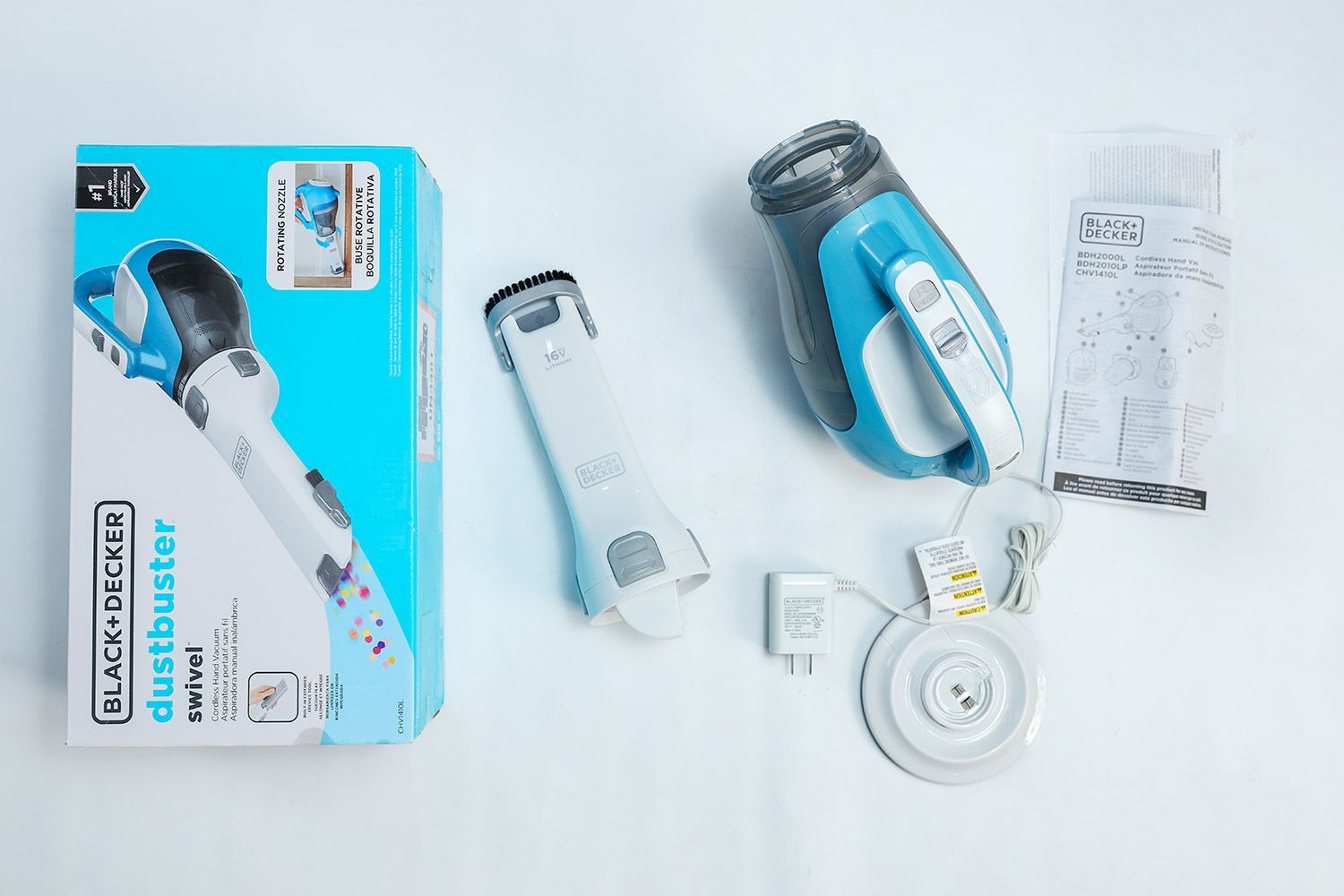 BlackDecker AdvancedClean Swivel Handheld Vacuum In the Box
