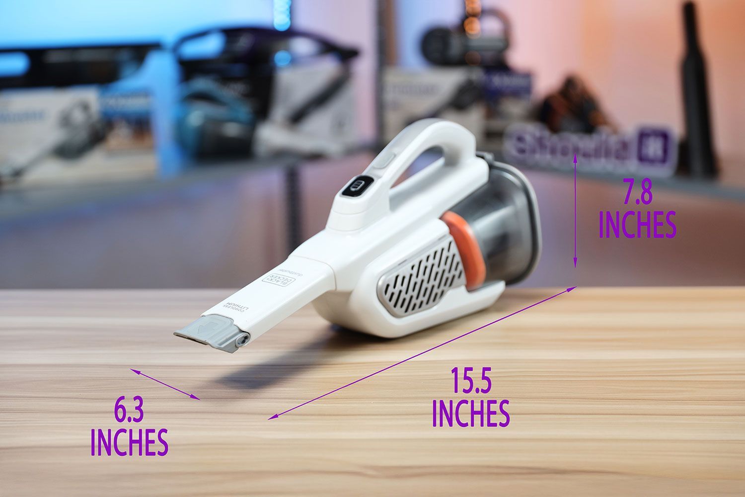 BLACKDECKER dustbuster AdvancedClean Handheld Vacuum Dimensions