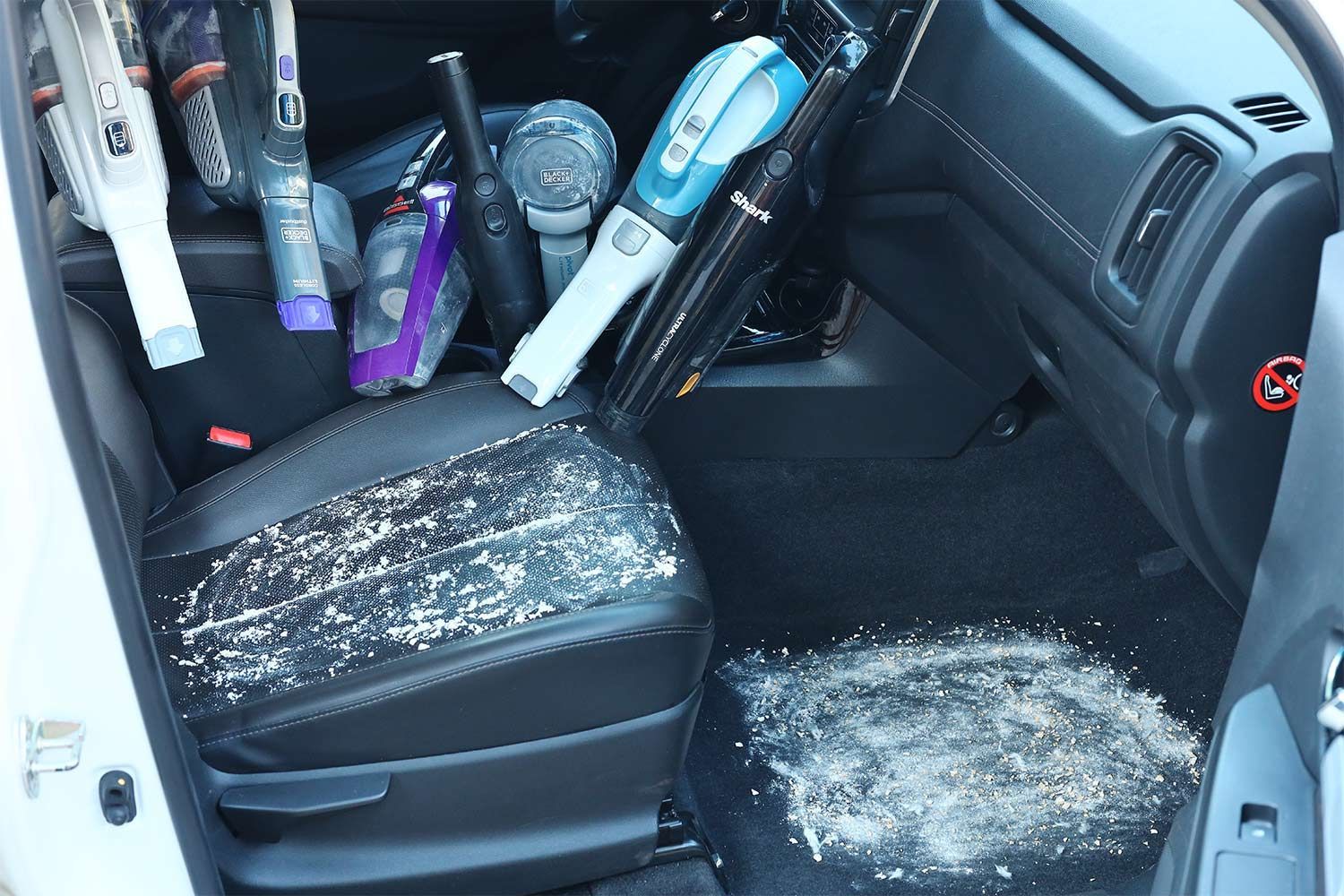 Car Cleaning Test for Handheld Vacuum Cleaners