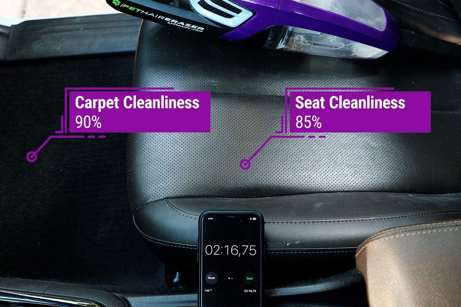 The shape of both the nozzle and crevice tool was definitely restraining its ability to clean fast