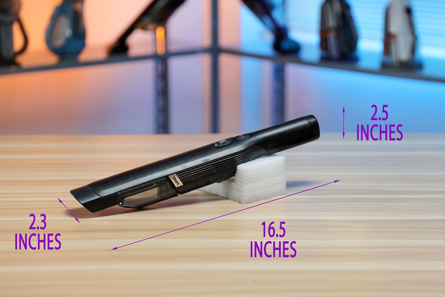 Shark WANDVAC Cordless Handheld Vacuum Dimensions
