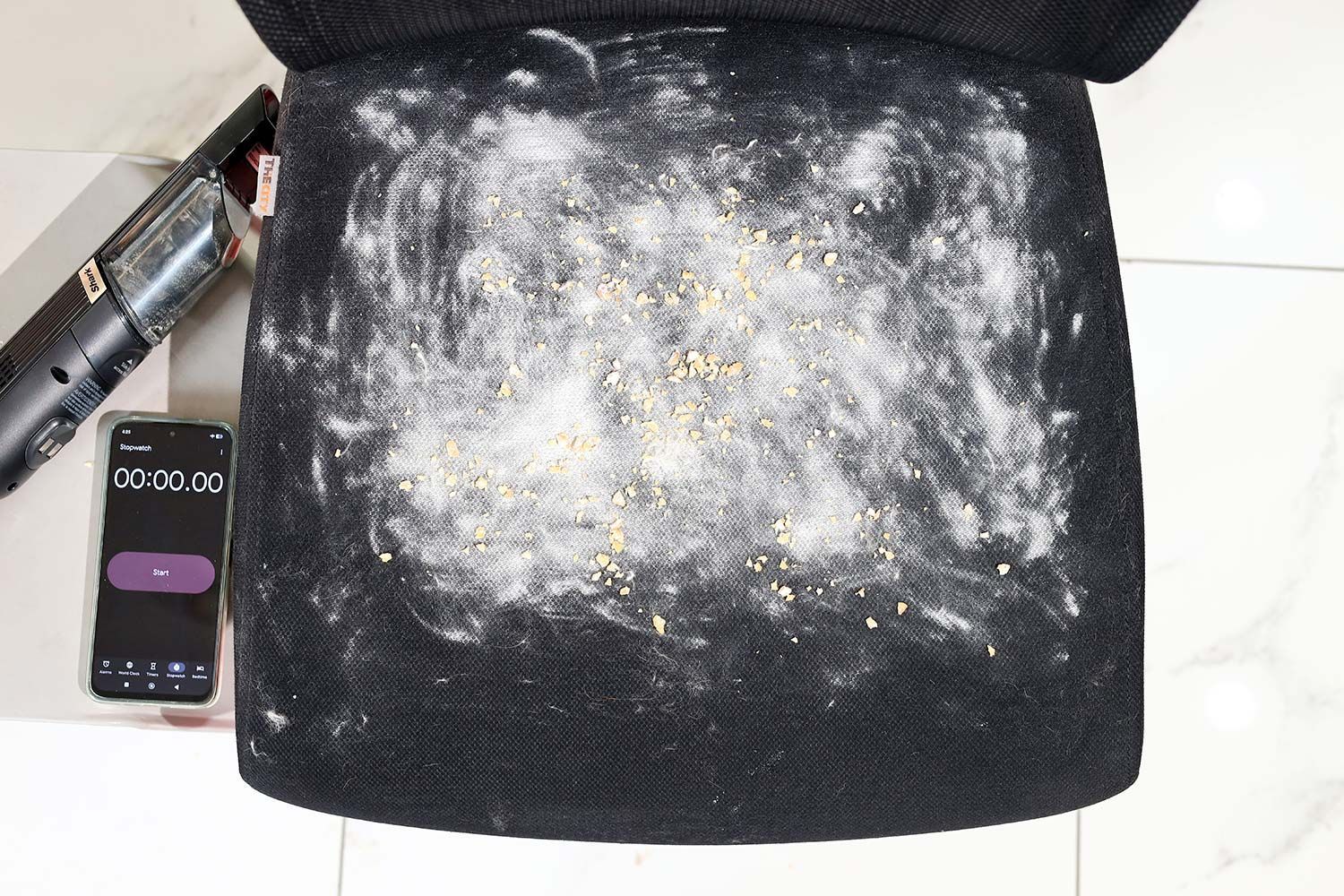 Shark WANDVAC Cordless Handheld Vacuum Fabric Chair Cleaning