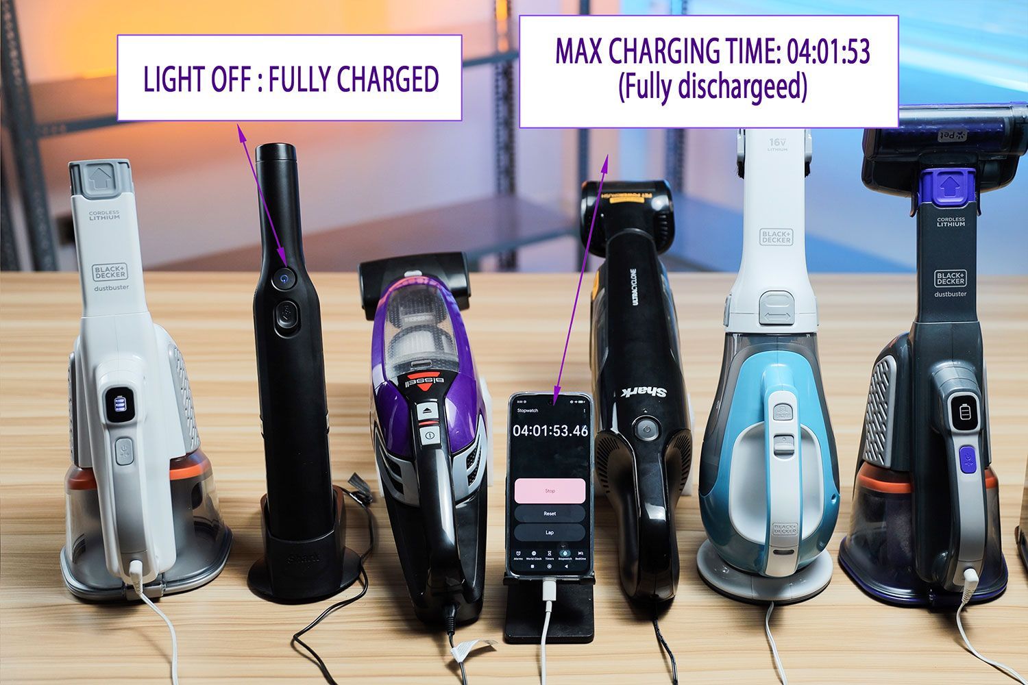 Shark WANDVAC Cordless Handheld Vacuum Max Charging Time