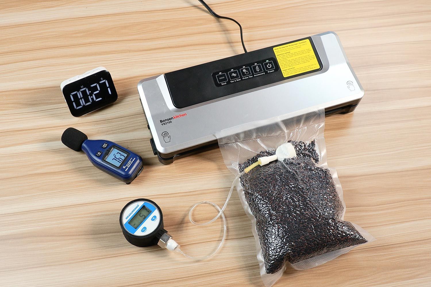 Bonsenkitchen VS2100 2025 Vacuum Sealer Max Suction Strength