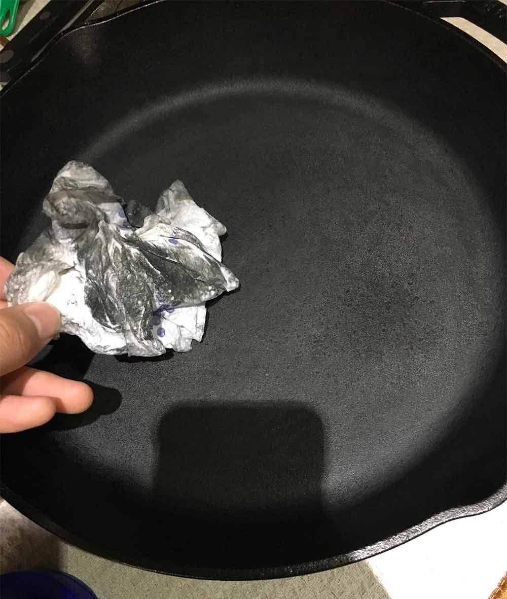 Cast Iron Black Residue