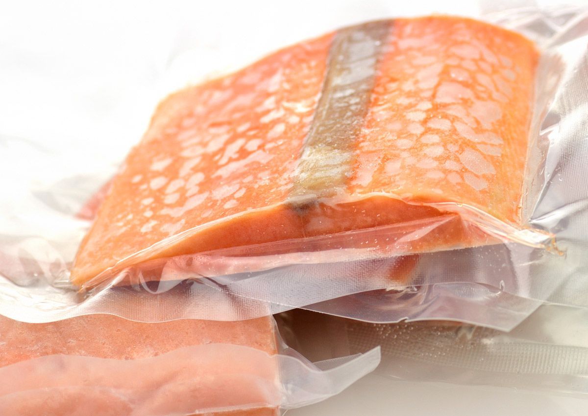 Thawing Salmon in Cold Water