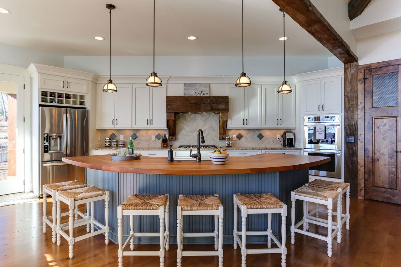 Add Curves to Modern Country Kitchen