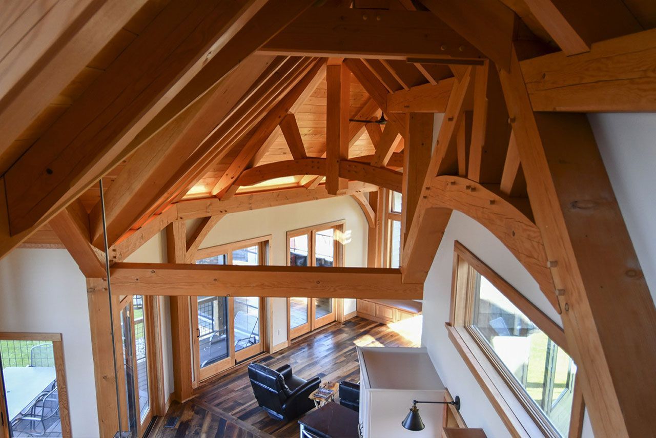 Timber Ceiling Modern Country Kitchen Idea