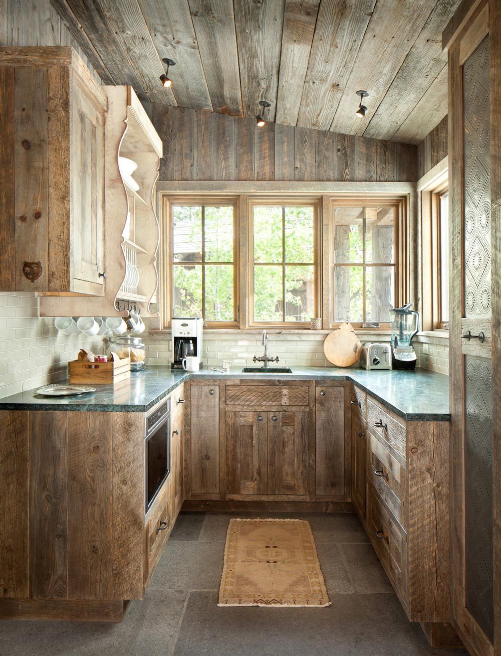 Weathered Wood Rustic Kitchen Ideas